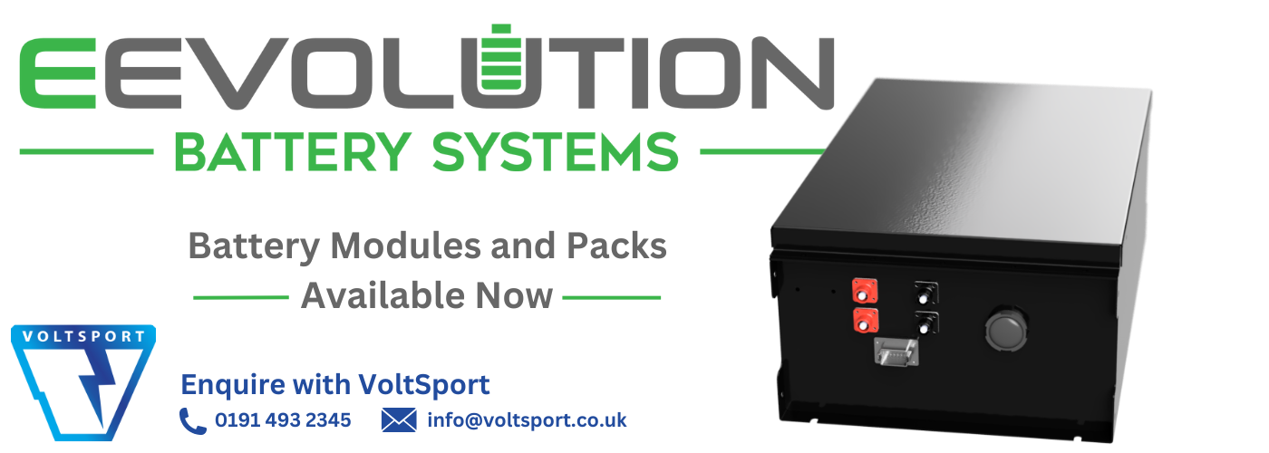 EVO Battery Module and Packs Product announcement banner